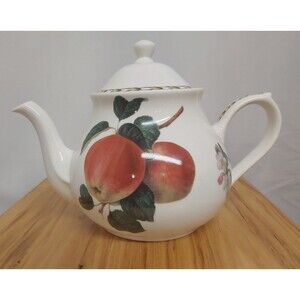 Queens Hooker's Fruit  Teapot & Lid - Crafted in India
